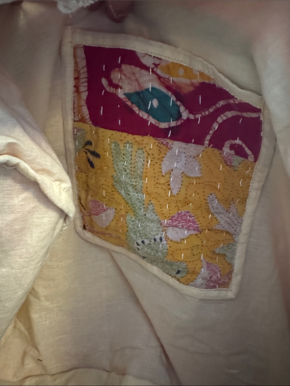 Kantha NWOT Colorful Patchwork Tote Bag - Multi - Picture 6 of 6